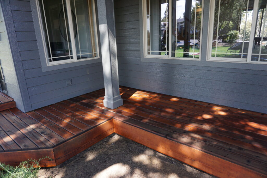 Deck staining Campbells Custom Finishes Bend Oregon