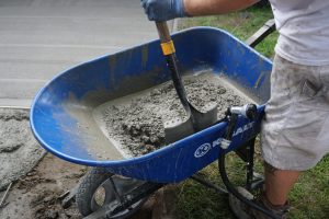 Concrete patio installation by Campbells Custom Finishes in Bend Oregon